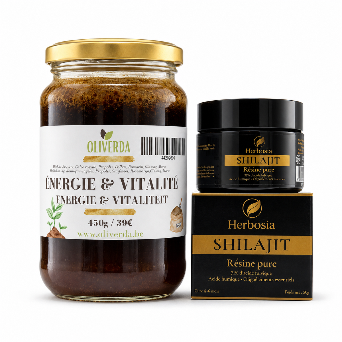 Cure Énergie & Vitalité — Shilajit + Miel Actif Oliverda